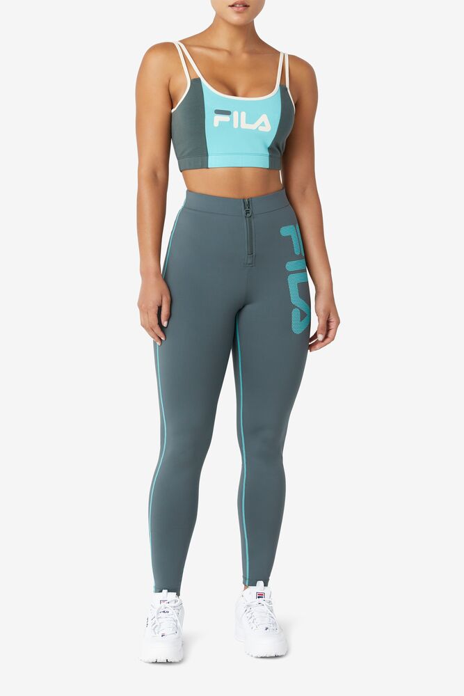 Fila Harleen High Rise Legging Azules Turquesa | ZOPU10459