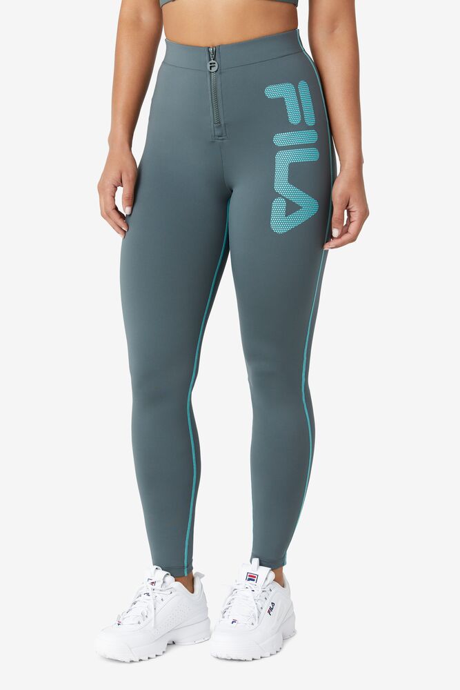 Fila Harleen High Rise Legging Azules Turquesa | ZOPU10459