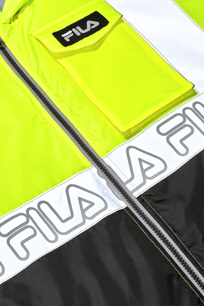 Fila High Visibility Field Hooded Jacket Amarillo | QAMC10689