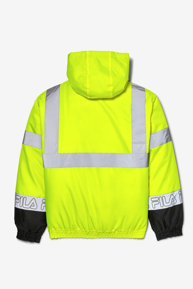 Fila High Visibility Hooded Bomber Jacket Amarillo | ABUC58290