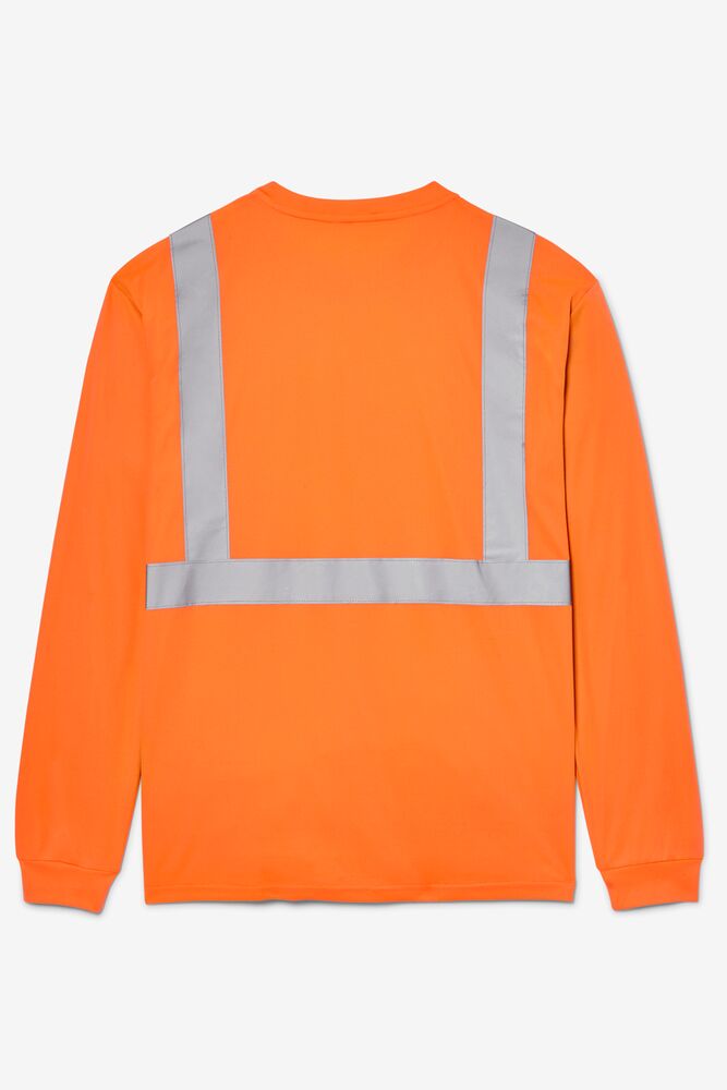 Fila High Visibility Long Sleeve Work Shirt Naranjas | NCVQ72846