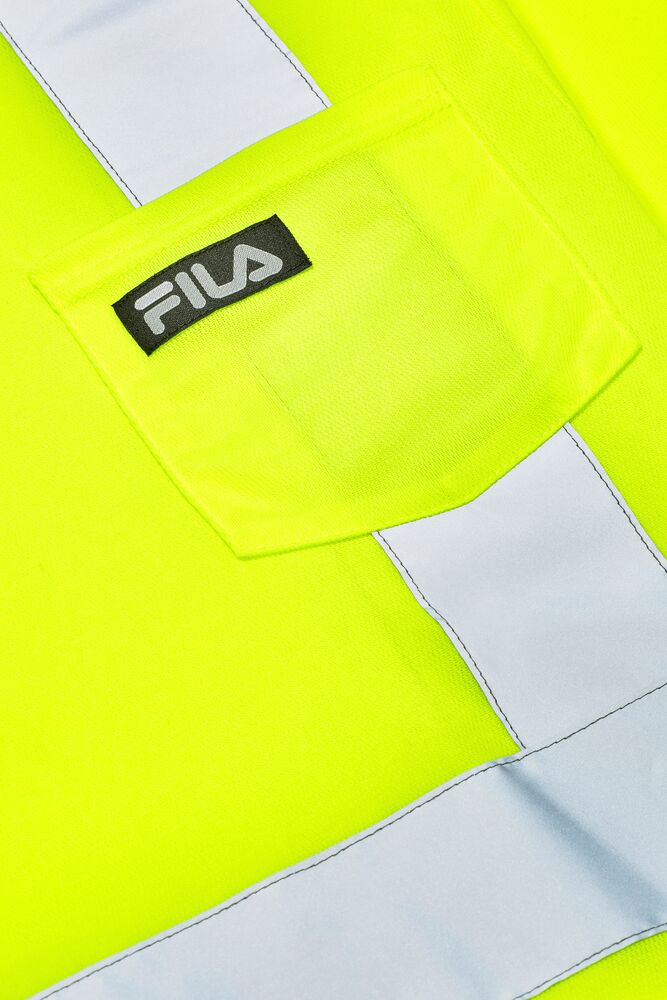 Fila High Visibility Long Sleeve Work Shirt Amarillo | WYNB65138