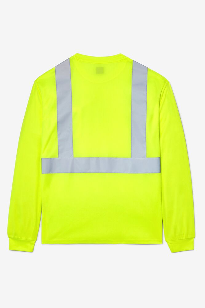 Fila High Visibility Long Sleeve Work Shirt Amarillo | WYNB65138