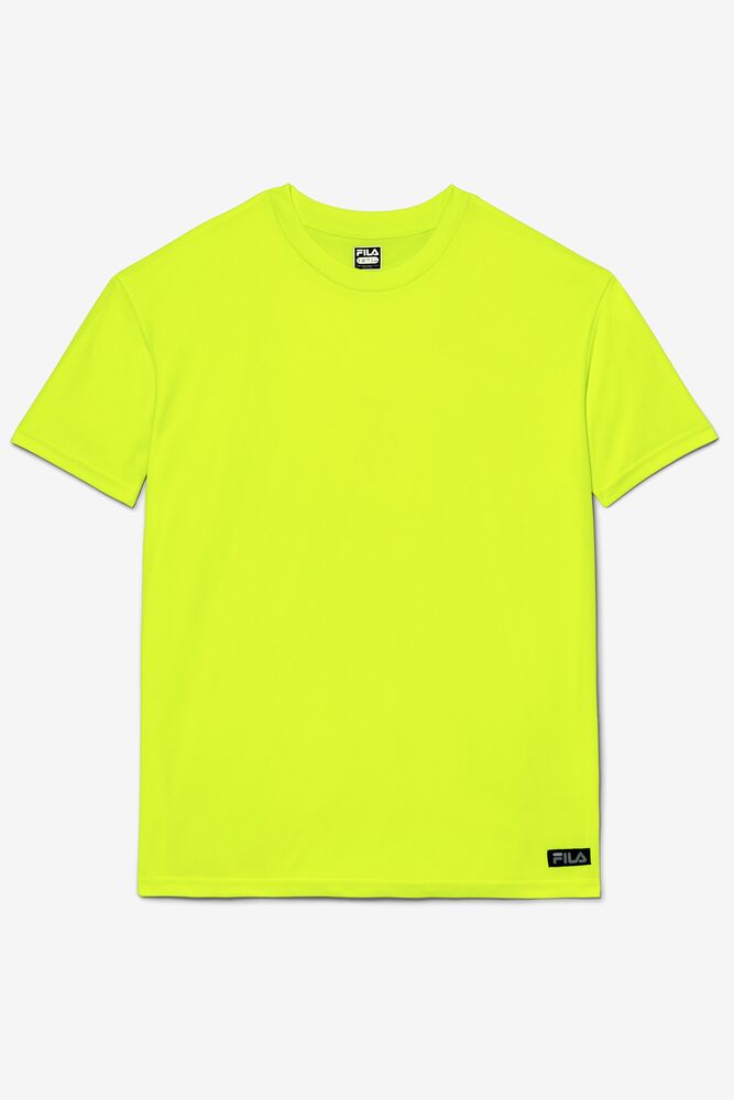 Fila High Visibility Short Sleeve Work Shirt Amarillo | ZVSM42601