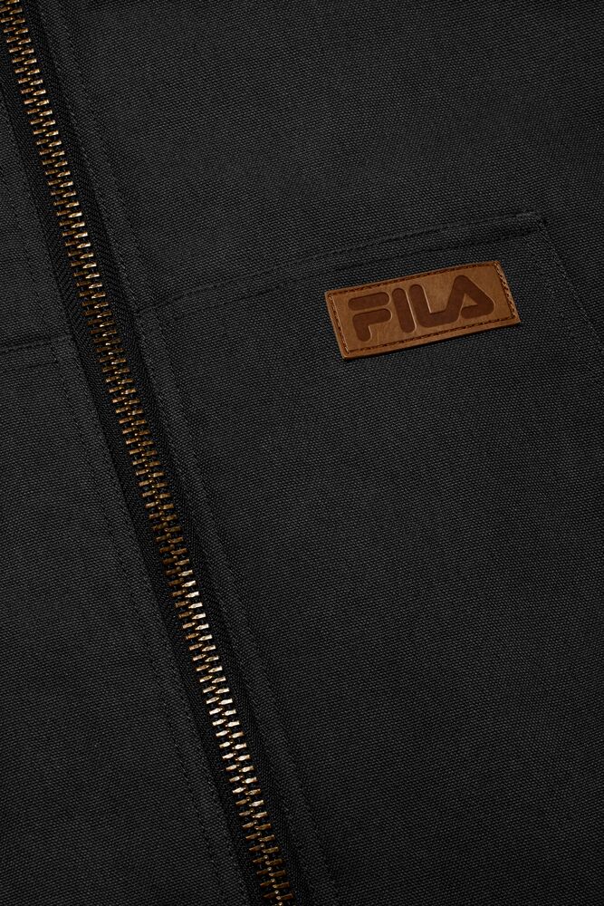 Fila Hooded Bomber Jacket Negras | BHNK37265