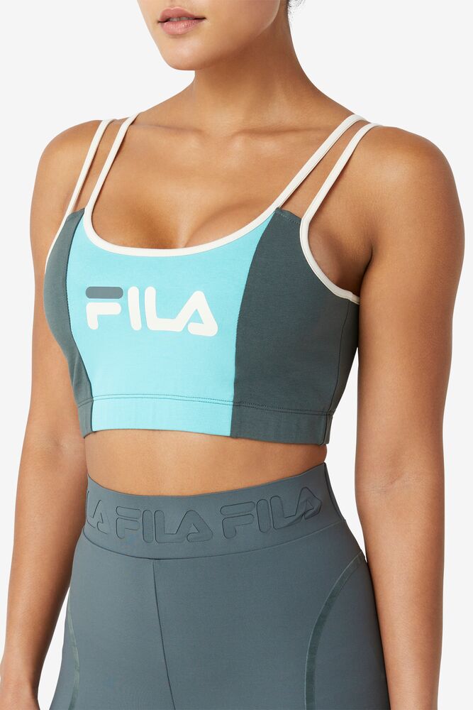 Fila Indira Bra Top Azules Turquesa | GPXH54138