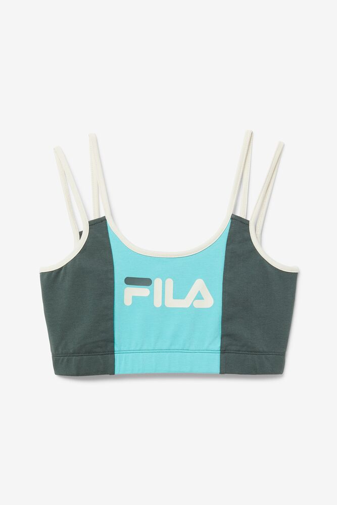 Fila Indira Bra Top Azules Turquesa | GPXH54138