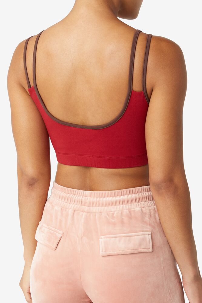 Fila Indira Bra Top Rojas Rosas | MDRK58142