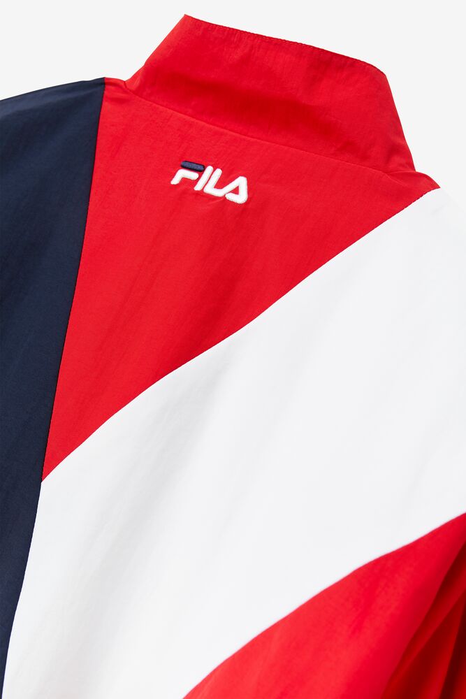 Fila Ishani Windbreaker Rojas Blancas | SQCG43591