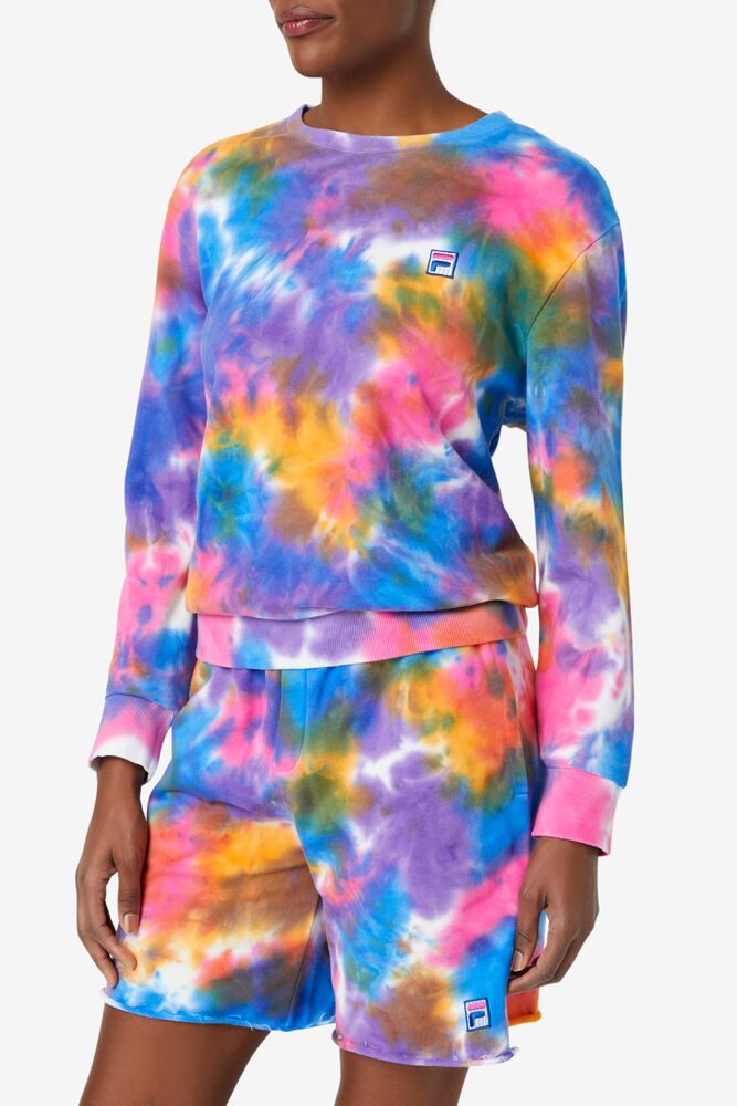 Fila Jamie Tie Dye Crewneck Sweater 486 Tie Dye | MEPW18235