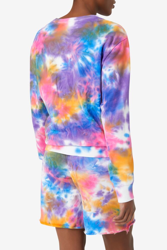 Fila Jamie Tie Dye Crewneck Sweater 486 Tie Dye | GIVH13894