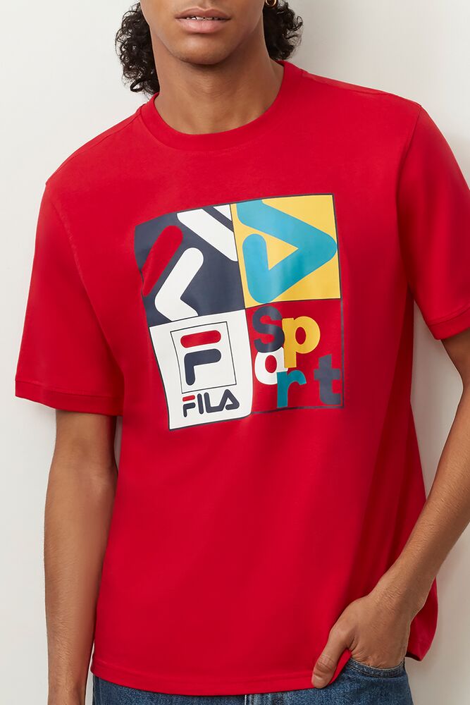 Fila Jasper Tee Chinesred | VFUI85497