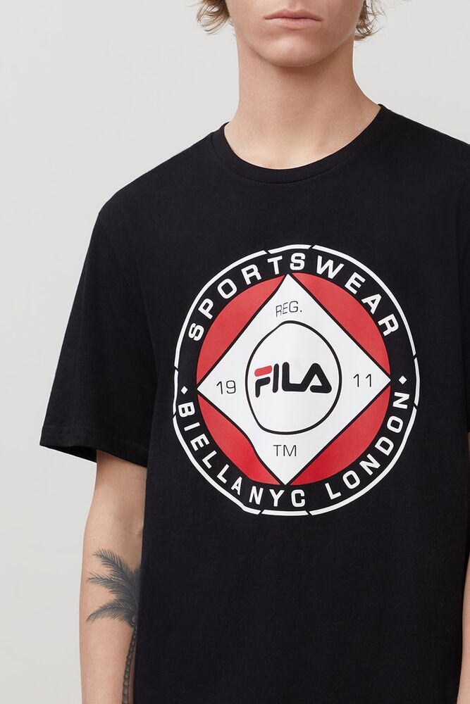 Fila Jordao Graphic Tee Negras | MXAV59042