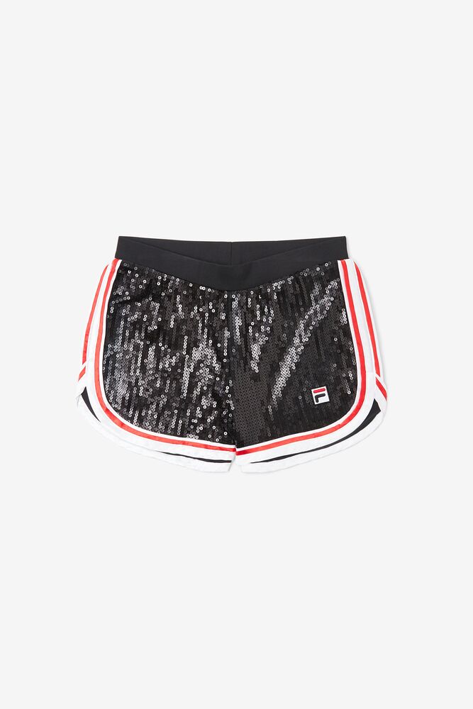 Fila Kachina Short Negras Blancas Rojas | AWQI23541