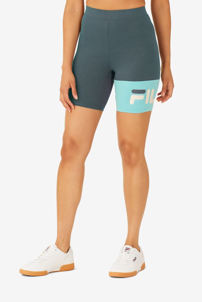 Fila Kaira Bike Shorts Azules Turquesa | TXIO65182