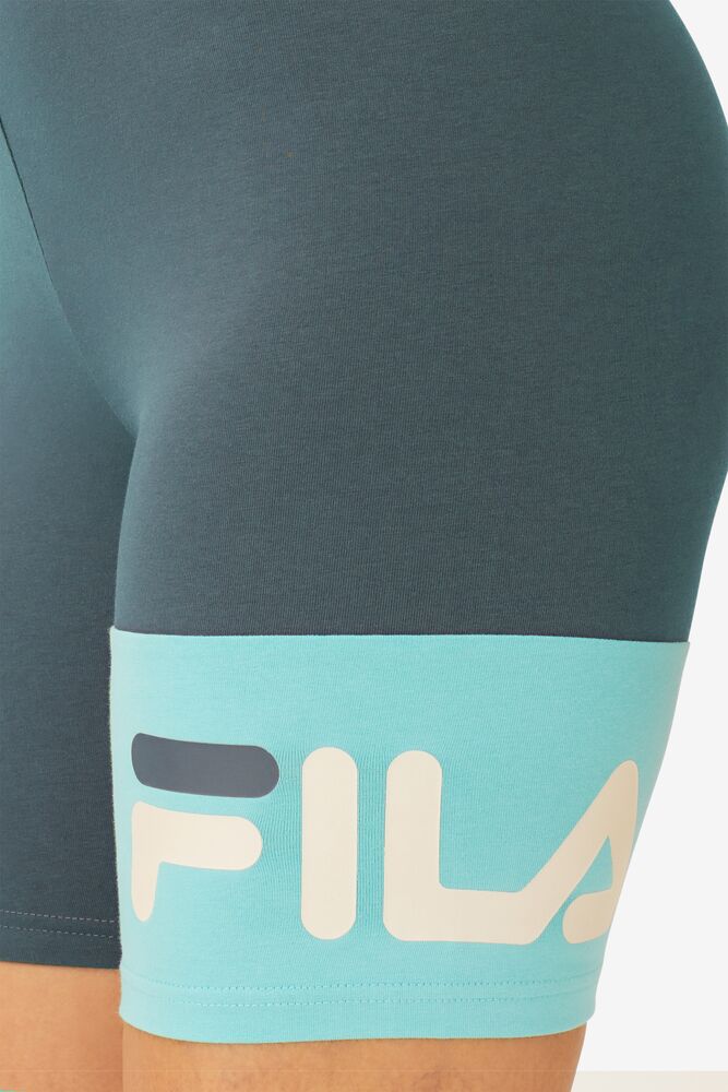 Fila Kaira Bike Shorts Azules Turquesa | TXIO65182