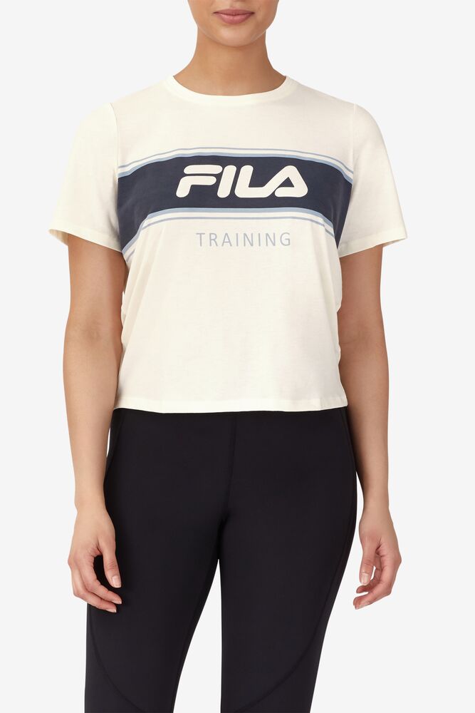 Fila Keep It Cool Tee Blancas Azules | VTBM31594