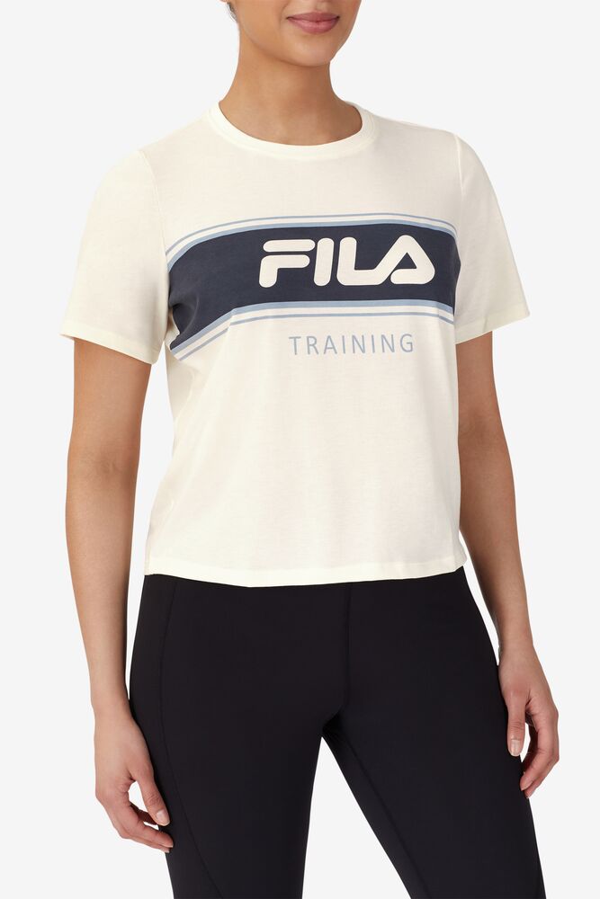 Fila Keep It Cool Tee Blancas Azules | VTBM31594