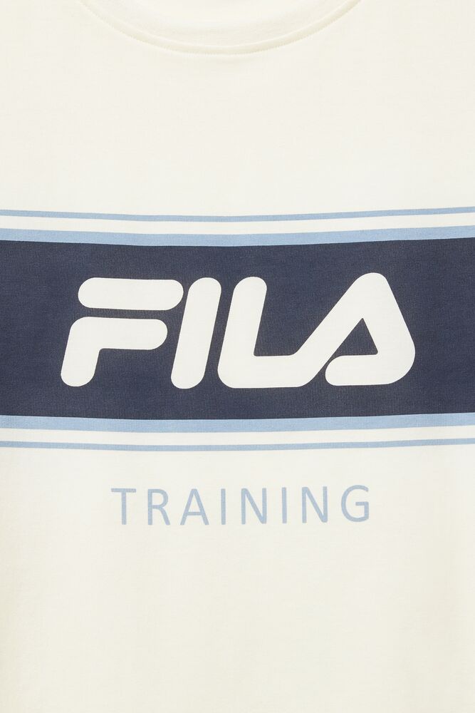 Fila Keep It Cool Tee Blancas Azules | VTBM31594