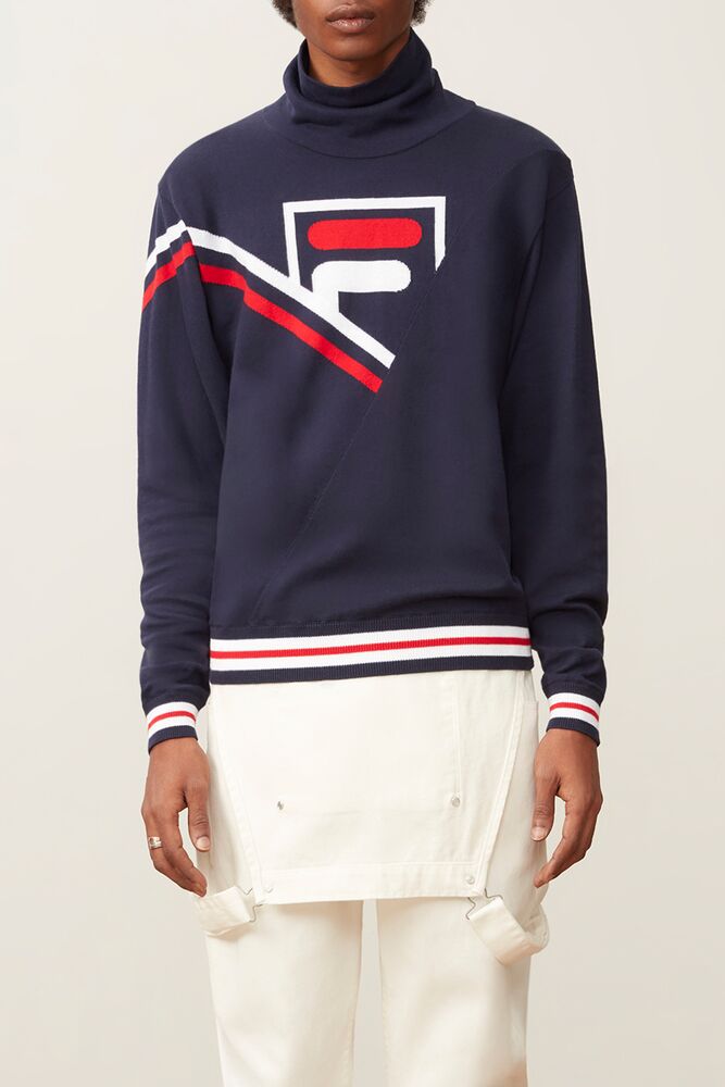 Fila Kobe Turtleneck Sweater Peac/Cred/Wht | YAGP26475