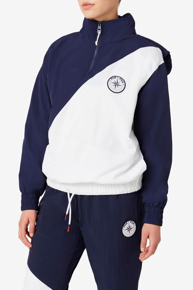 Fila Kornelia 1/2 Zip Windbreaker Blancas | FXZD86517