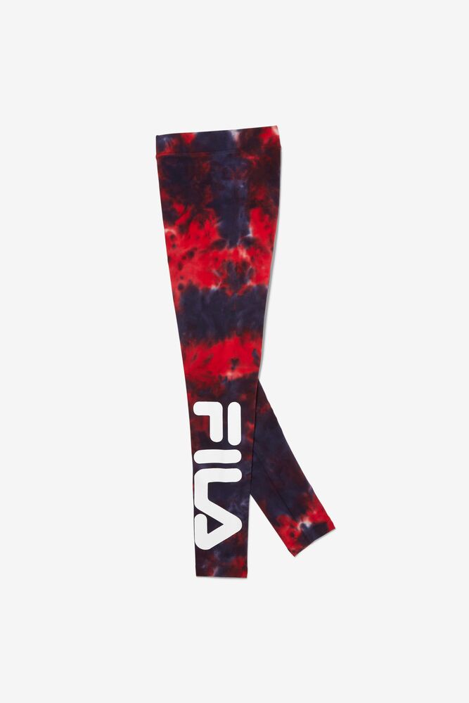 Fila Laila Tie Dye Legging Rojas | JHAL72804