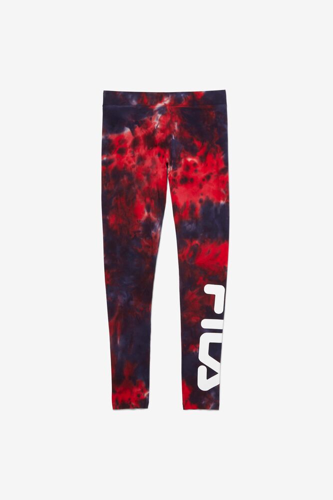 Fila Laila Tie Dye Legging Rojas | JHAL72804