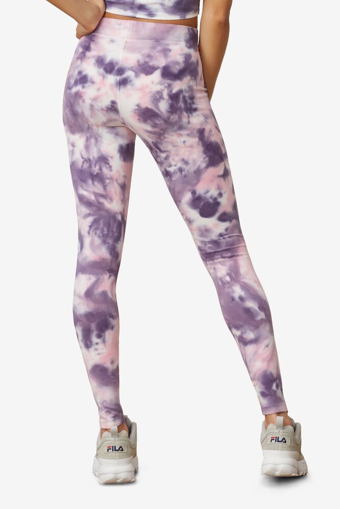 Fila Laila Tie Dye Legging Rosas | GCHV52378