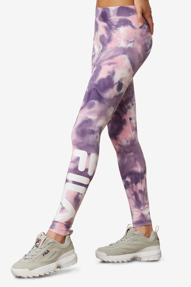 Fila Laila Tie Dye Legging Rosas | TGNR98532