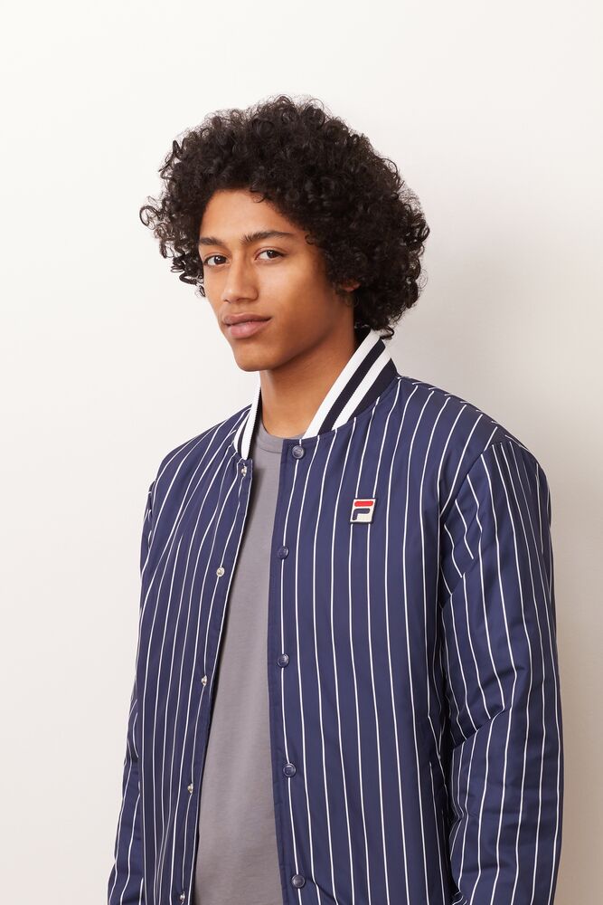 Fila Lakeland Bomber Jacket Peac/Wht | HEOA67049