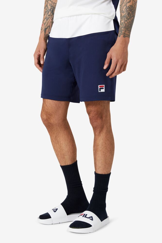 Fila Legends Short Azul Marino Blancas | ZENF93850