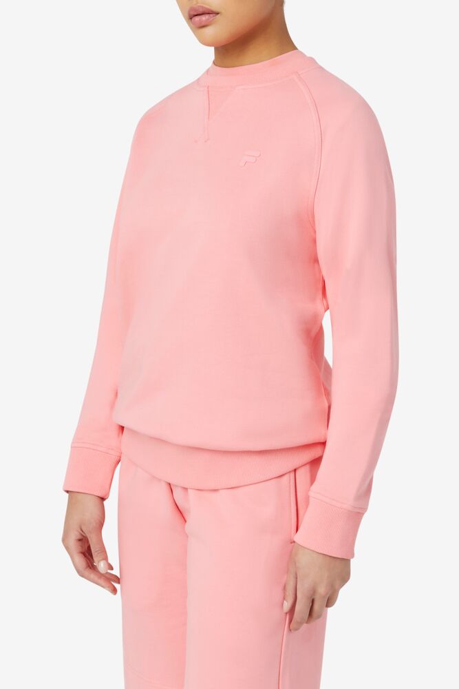 Fila Logan Crewneck 681 Strawberry Ice | ERFQ53801