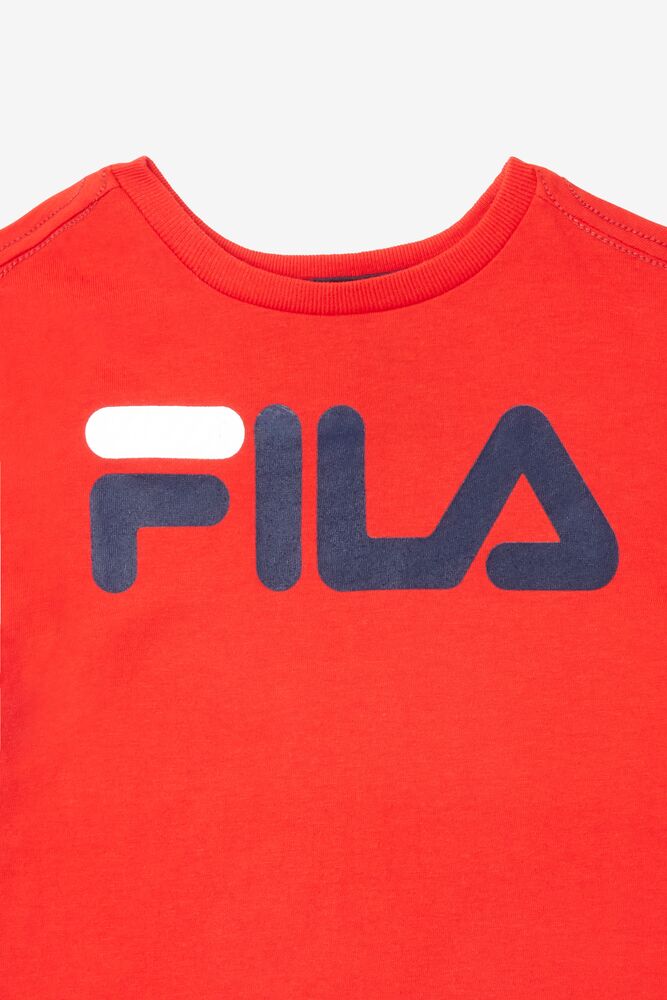 Fila Logo Tee Rojas | JYZP30465