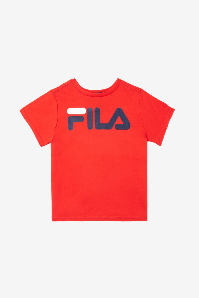 Fila Logo Tee Rojas | JYZP30465