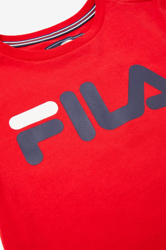 Fila Logo Tee Rojas | KZNC56182