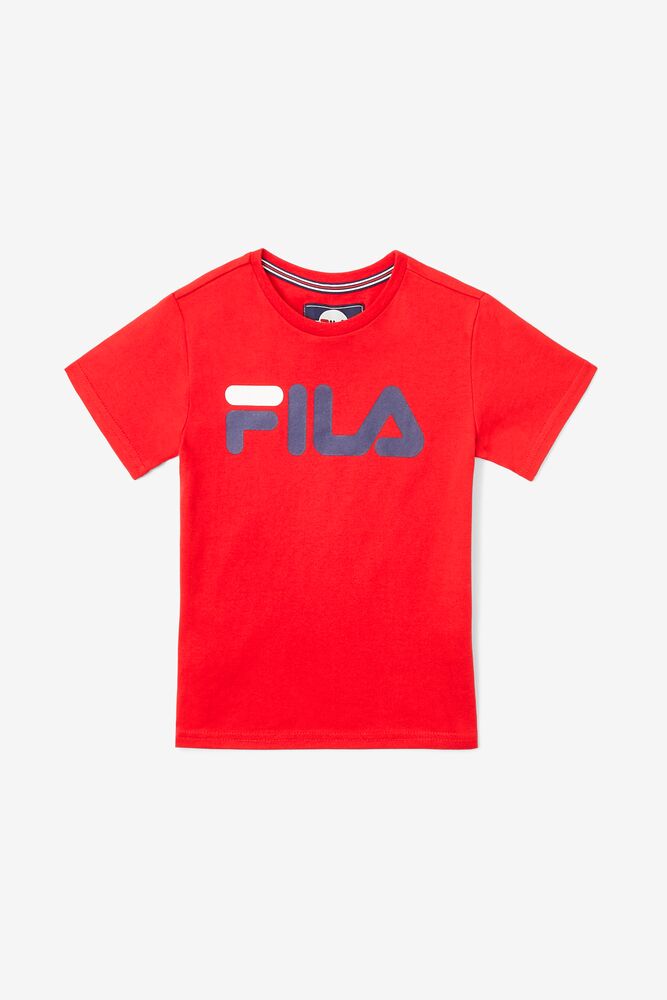 Fila Logo Tee Rojas | KZNC56182