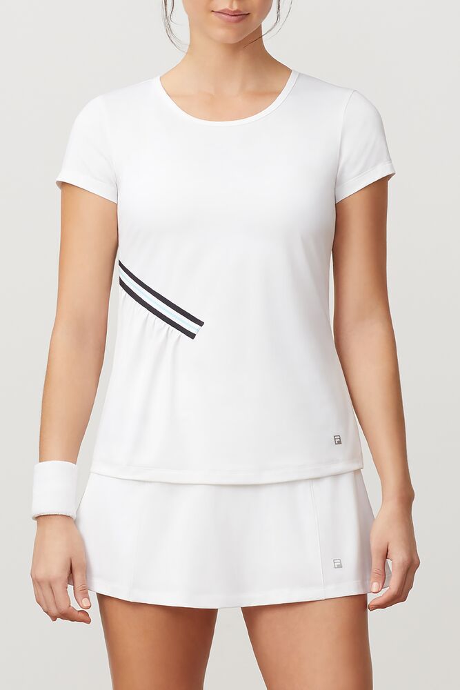 Fila Love Game Short Sleeve Top Blancas | CLYN07916