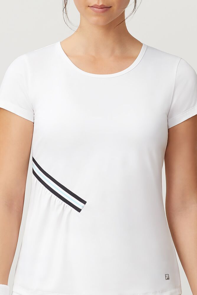 Fila Love Game Short Sleeve Top Blancas | IDOC95126