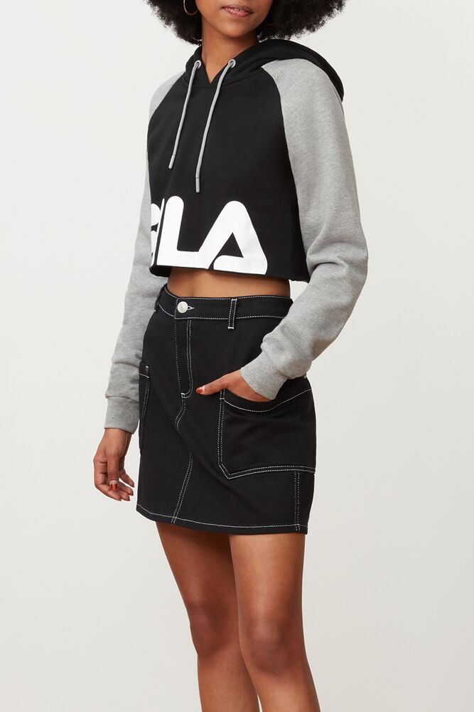 Fila Luciana Hoody Blk/Lgrym/Wht | SYOI68932