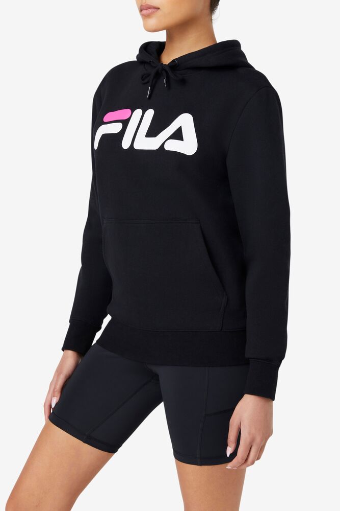 Fila Lucy Hoodie Negras Blancas Rosas | HBXD38069