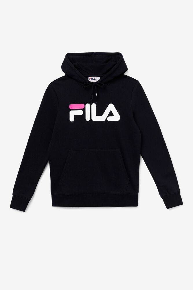 Fila Lucy Hoodie Negras Blancas Rosas | HBXD38069