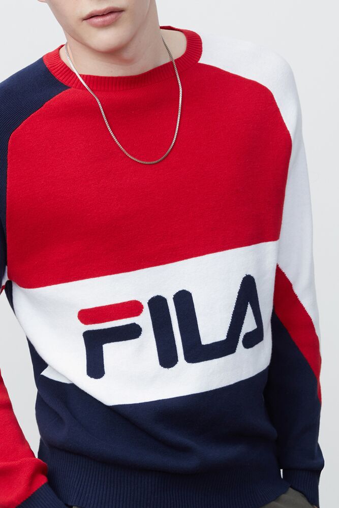 Fila Luke Sweater Peac/Cred/Wht | JSPY95130