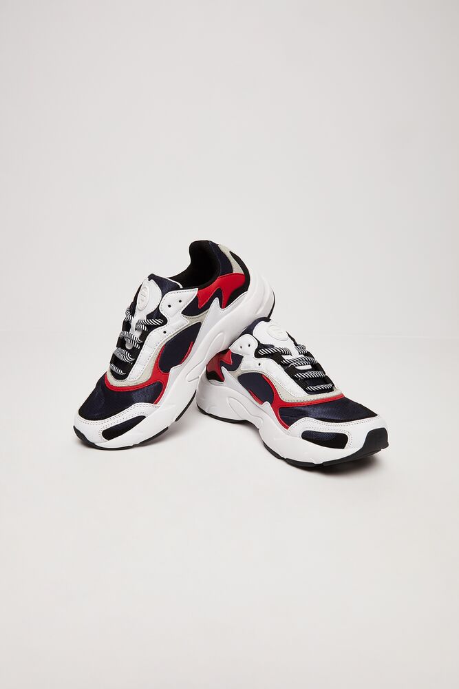 Fila Luminance Tennis Shoes Fnvy/Fred/Wht | SNLA54028