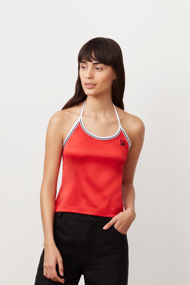 Fila Marisol Halter Tank Cred/Wht/Peac | QTJB17862