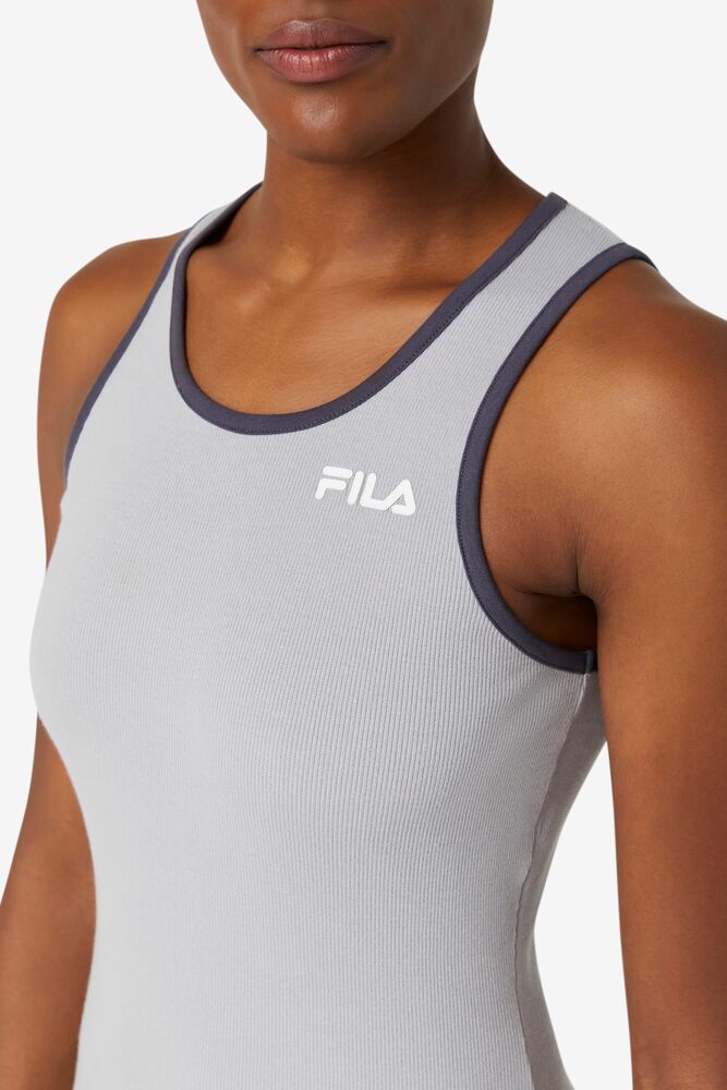 Fila Mattea Dress Plateadas Blancas | BLZT92837