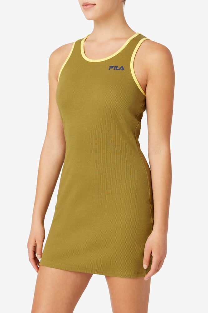 Fila Mattea Dress Verde Oliva | AWMB16398