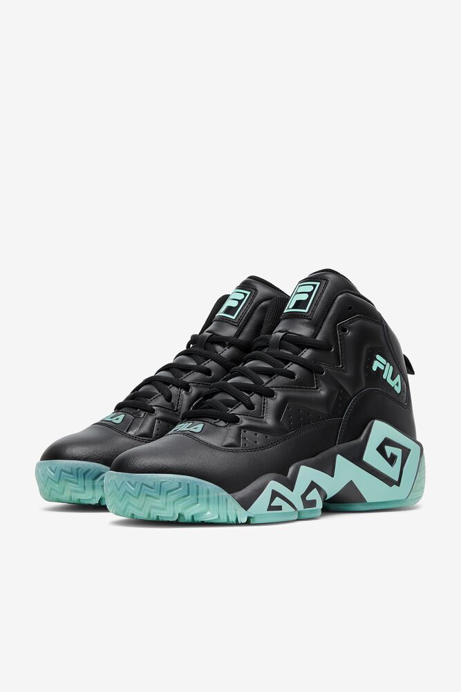 Fila Mb Gid Sneakers Negras Negras Verde Menta | QMBH41375