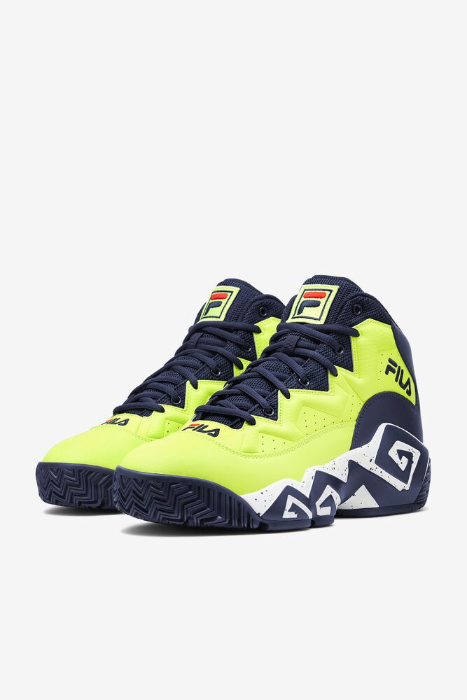 Fila Mb Sneakers Amarillo Azul Marino Blancas | UFGE71032