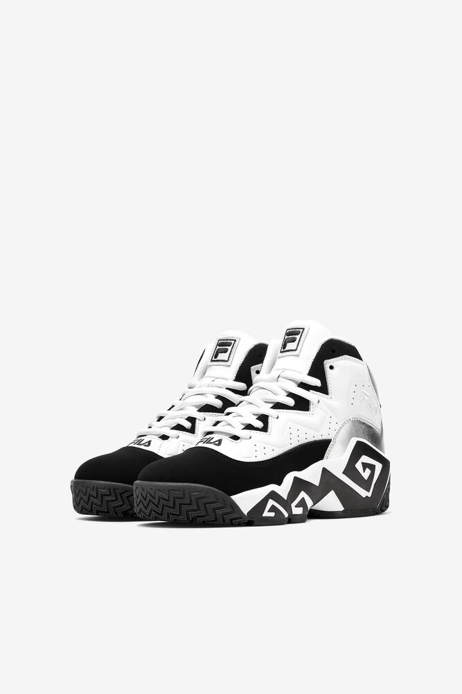 Fila Mb Tennis Shoes Blancas Plateadas Negras | PCZM91276