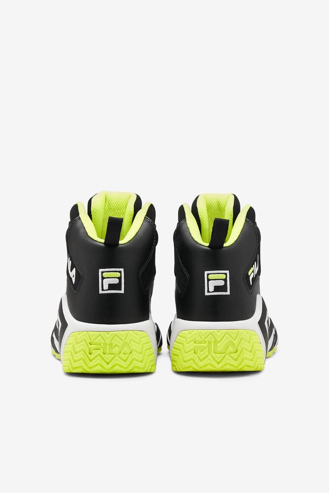 Fila Mb Tennis Shoes Blk/Sfty/Wht | ASKM79230